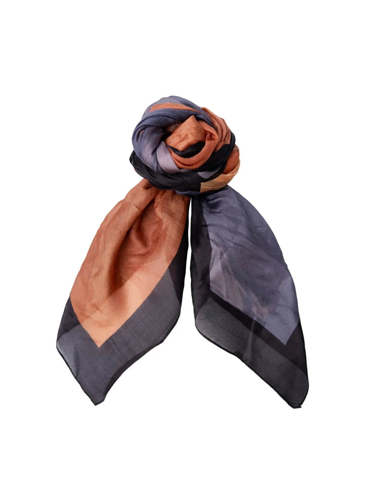 BC Crate Silk Scarf - Dark Grey