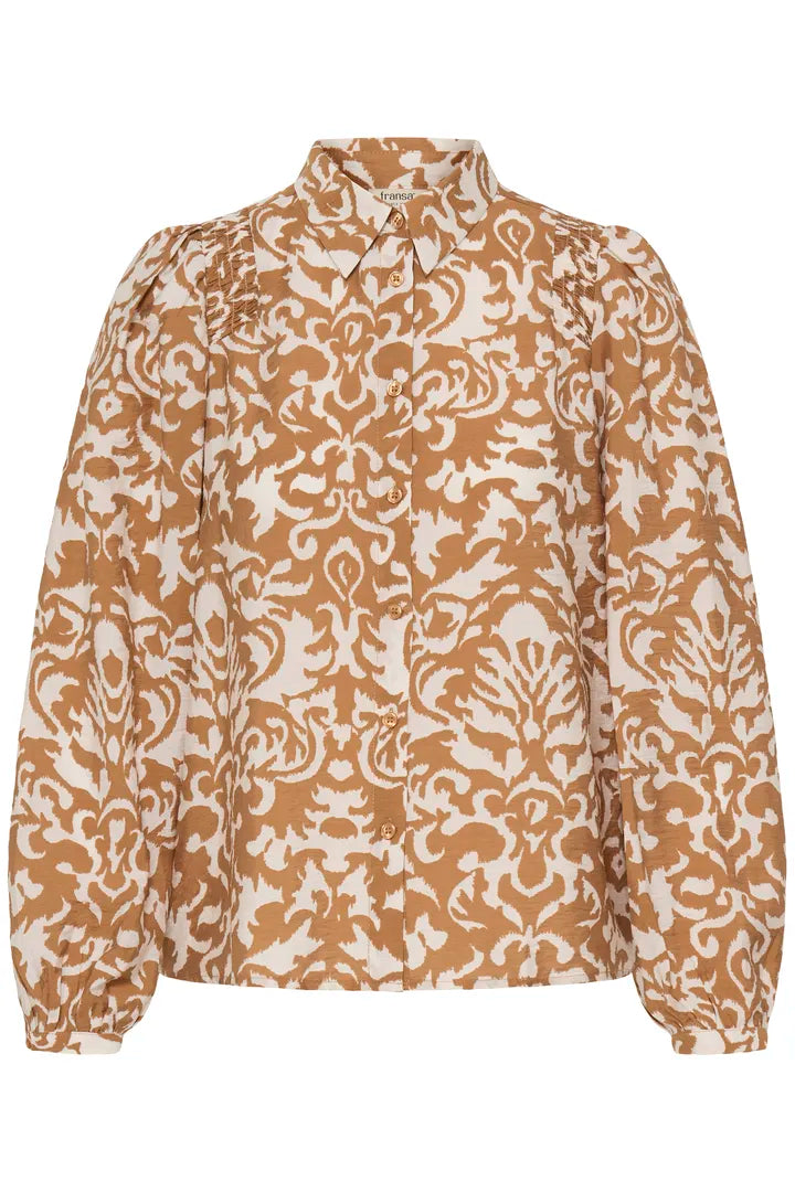 Fransa Leli Shirt - Tobacco Brown