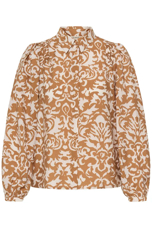 Fransa Leli Shirt - Tobacco Brown