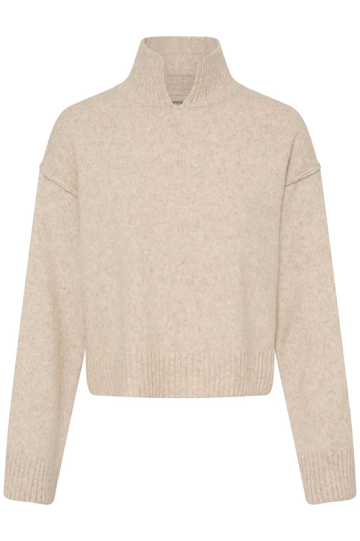 Fransa Gigi Pullover - Oatmeal
