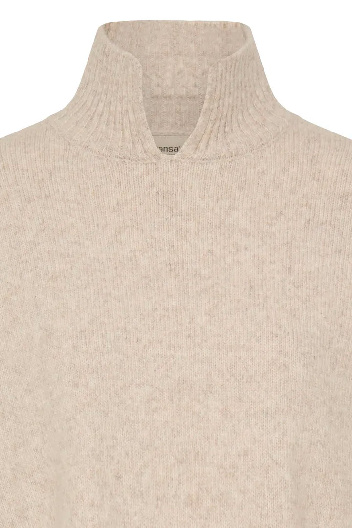 Fransa Gigi Pullover - Oatmeal