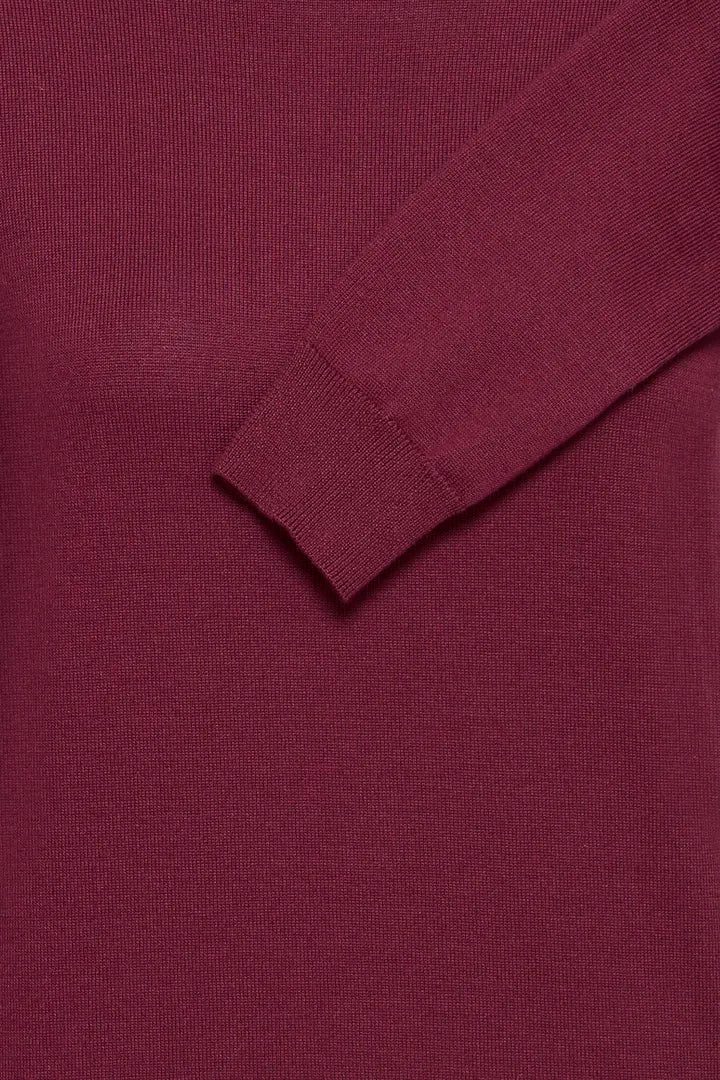 ICHI Luls Roll Neck Jumper - Rhododendron