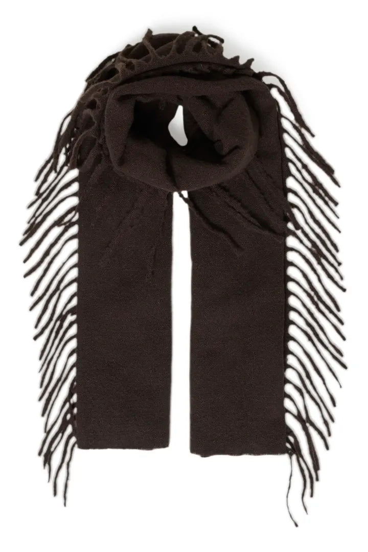 Fransa Frieda Scarf - Fudge