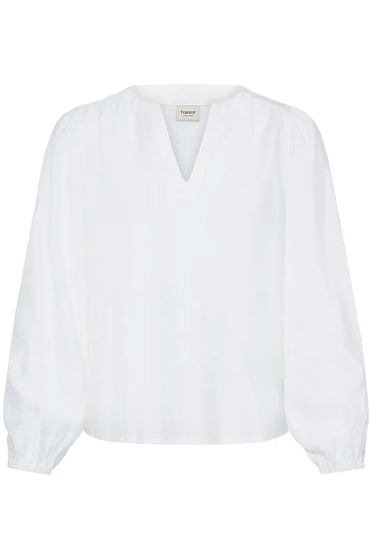 Fransa Leli Blouse - Whisper White