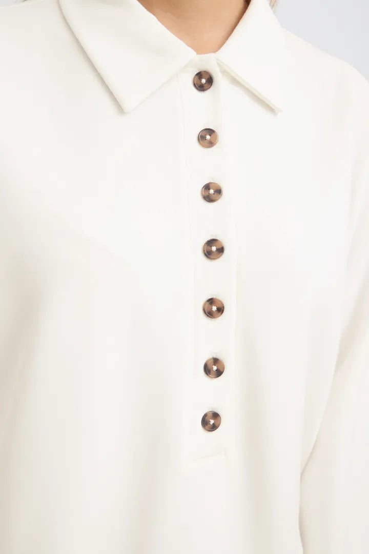 Fransa Aurora Pullover - Whisper White