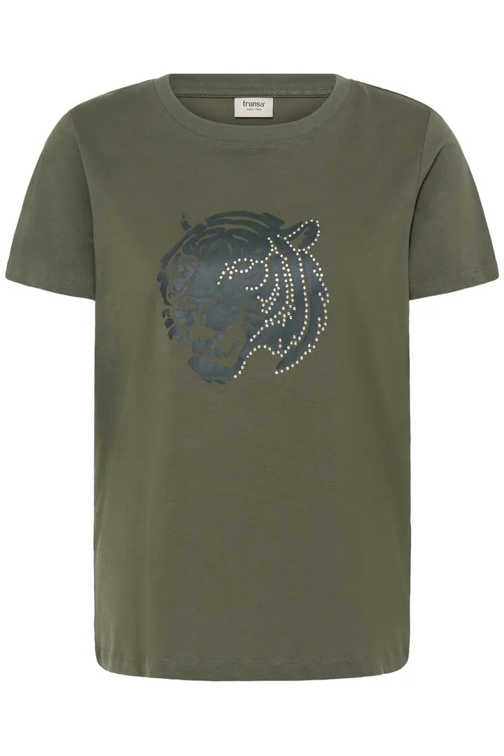 Fransa Talindra Tee - Green
