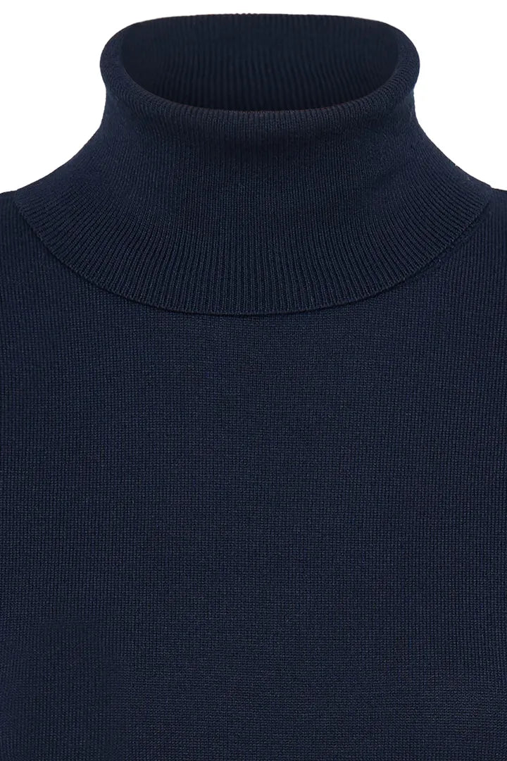 ICHI Luls Roll Neck Jumper - Total Eclipse