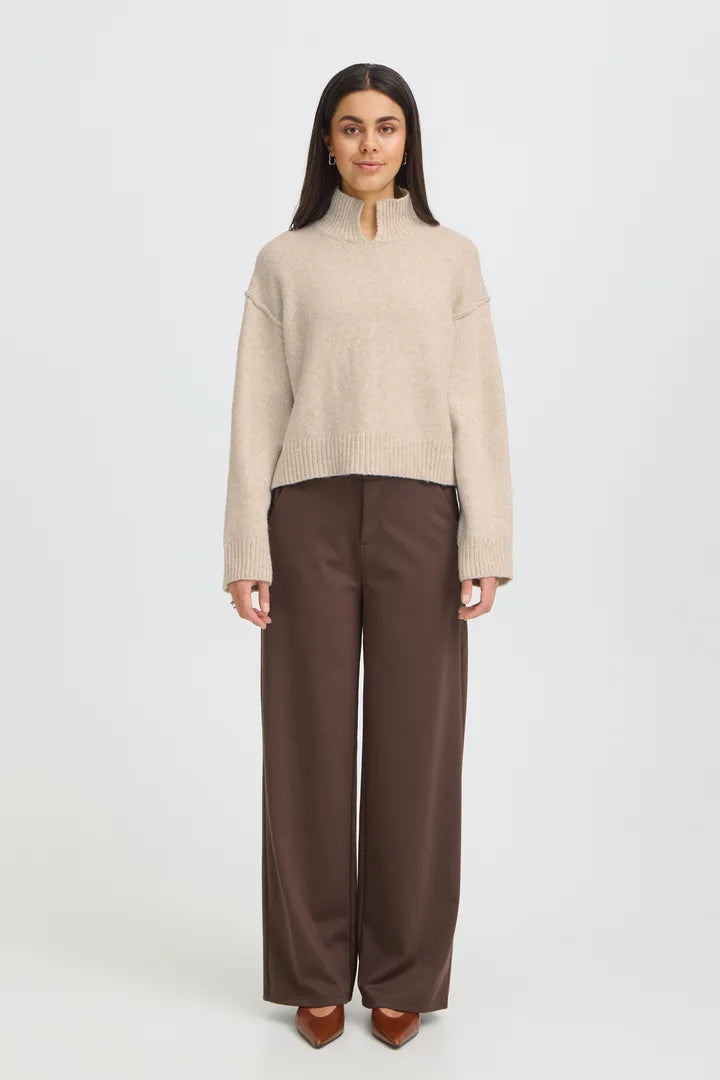 Fransa Gigi Pullover - Oatmeal