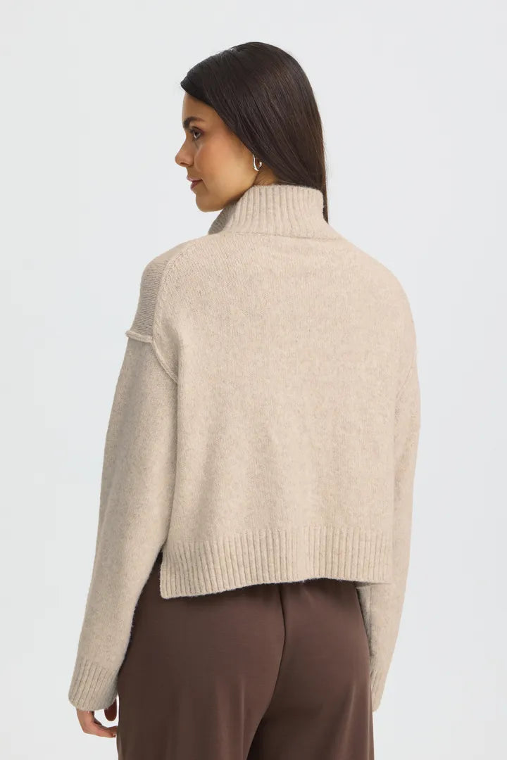 Fransa Gigi Pullover - Oatmeal