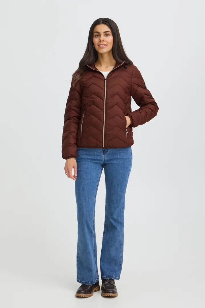 Fransa Bapadding Jacket - Rum Raisin