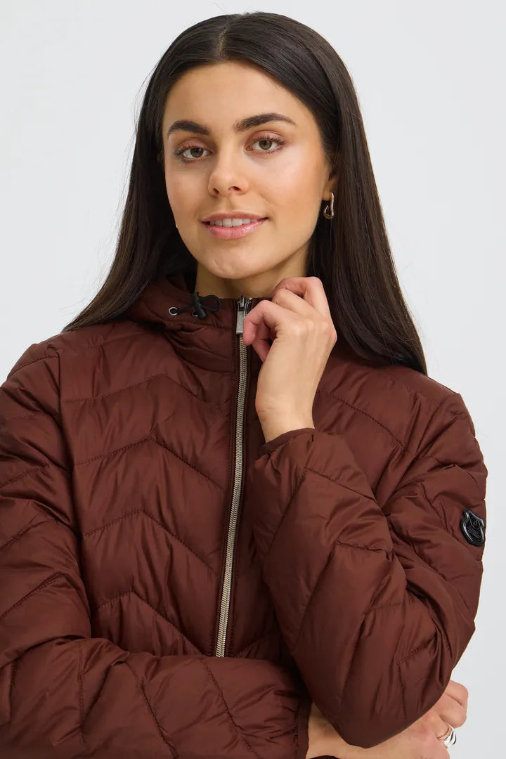 Fransa Bapadding Jacket - Rum Raisin