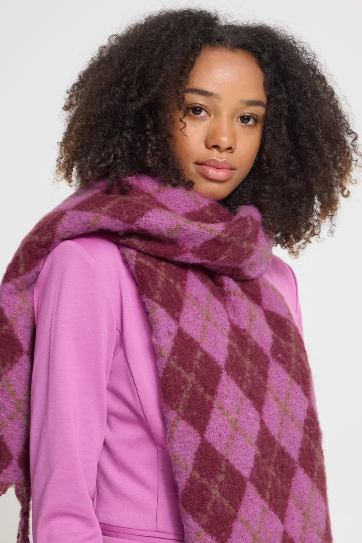 ICHI Dahlia Scarf - Rhododendron