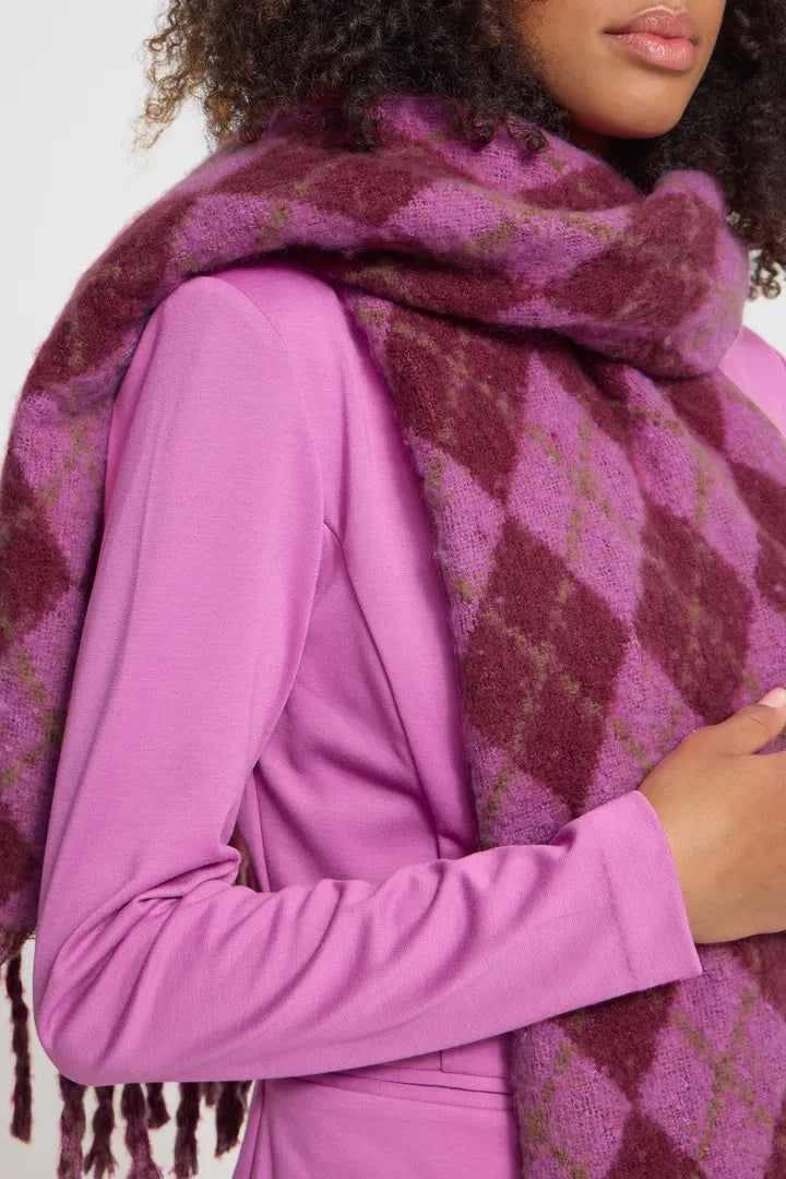 ICHI Dahlia Scarf - Rhododendron