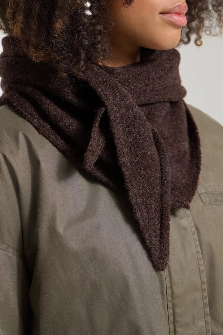 ICHI Gry Scarf - Chicory Coffee