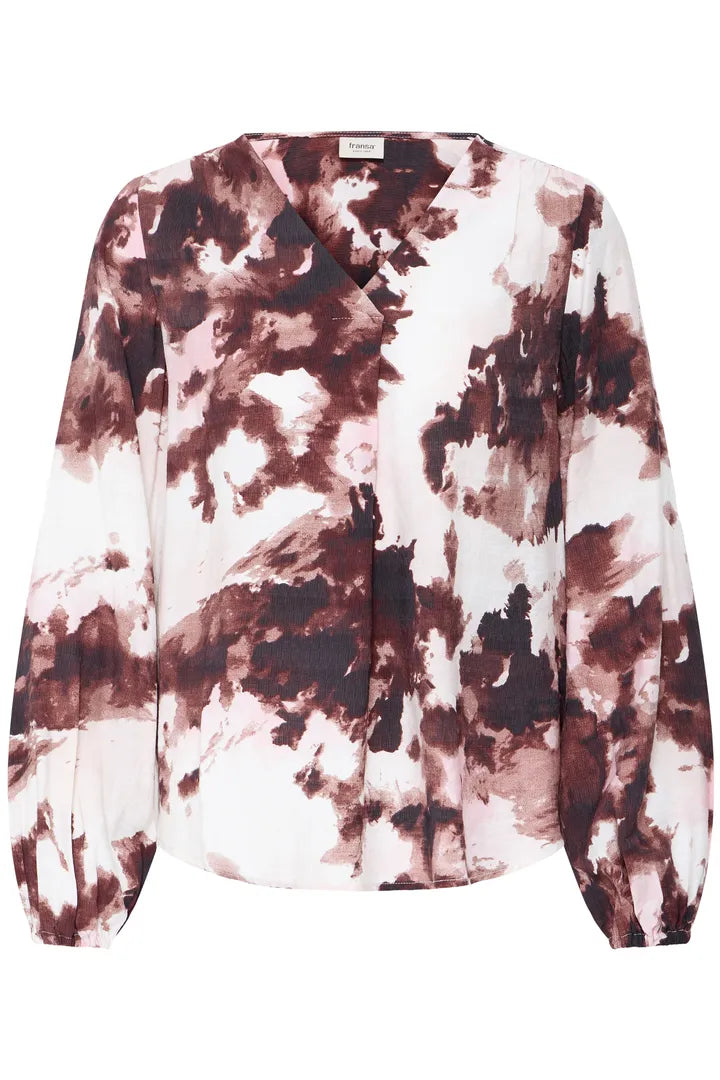 Fransa Ariana Blouse - Watercolour