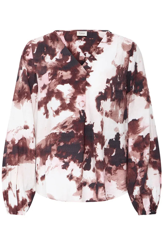Fransa Ariana Blouse - Watercolour