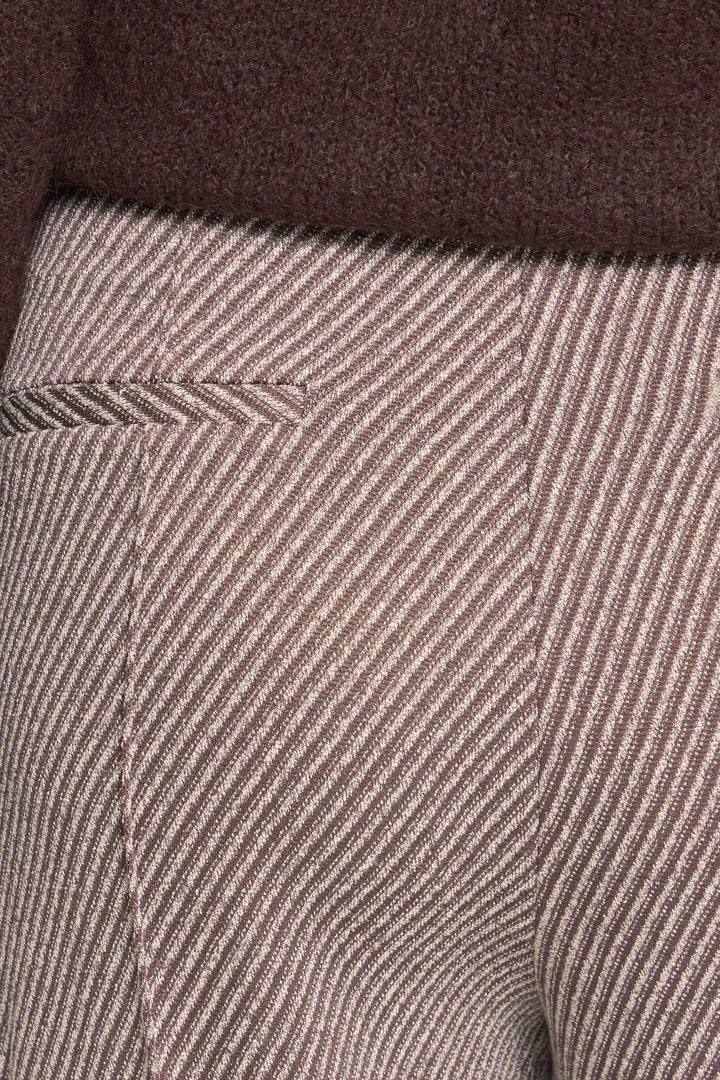 ICHI Kate Twillish Wide Trousers - Java Almond Milk
