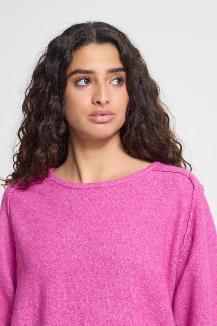 ICHI Dasila Short Sleeve Pullover - Meadow Mauve