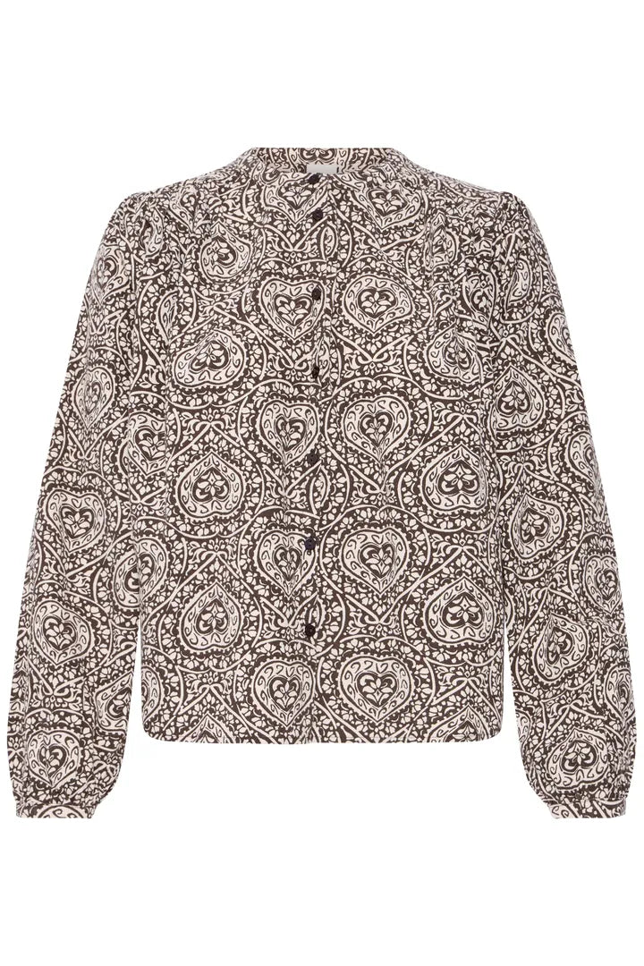 ICHI Katilo Shirt - Brown Birch