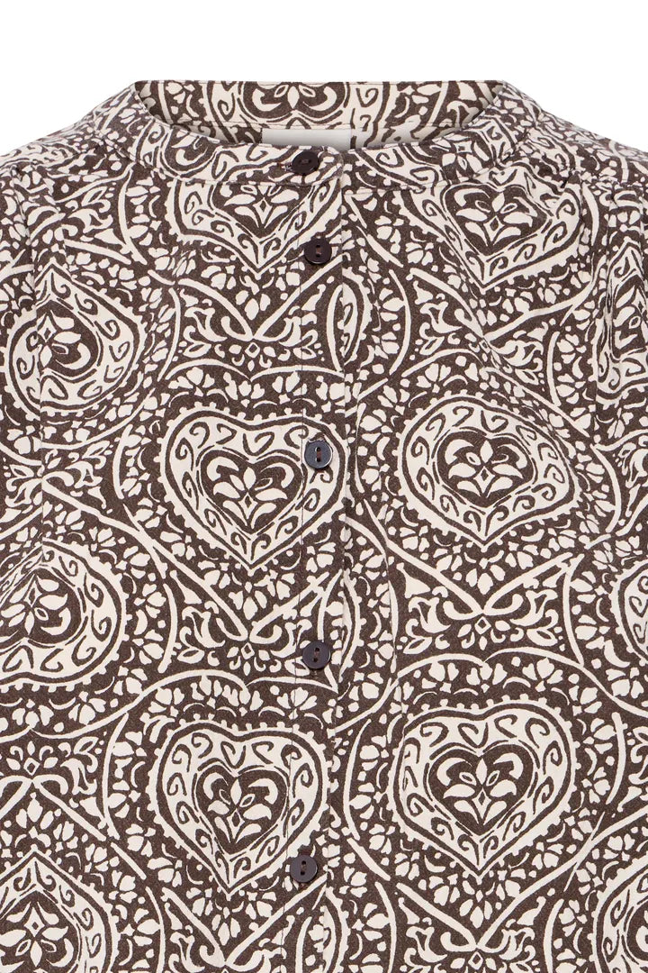 ICHI Katilo Shirt - Brown Birch