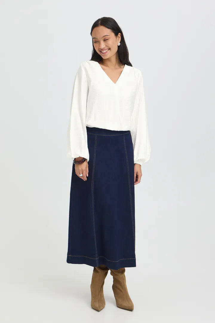 Fransa Ariana Blouse - White