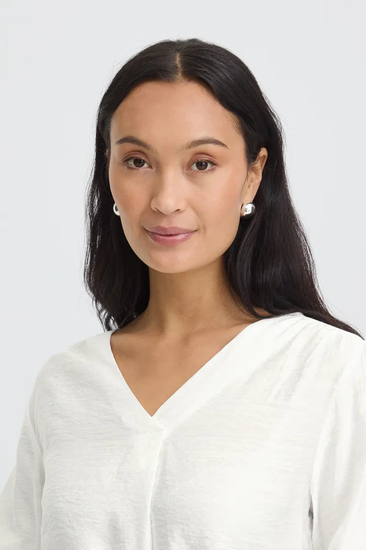 Fransa Ariana Blouse - White