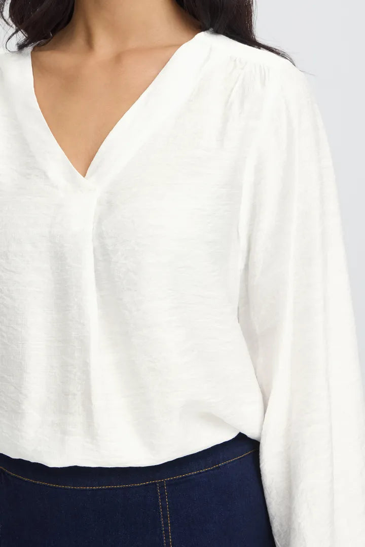 Fransa Ariana Blouse - White