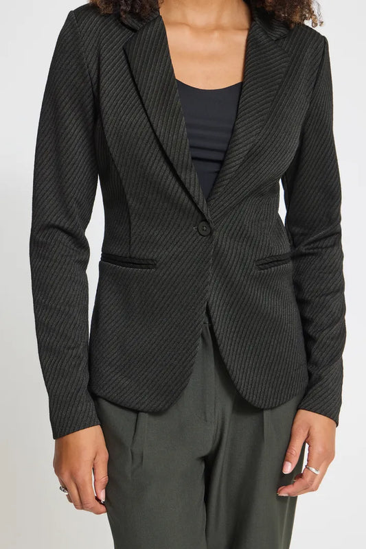 ICHI Kate Twillish Blazer - Green