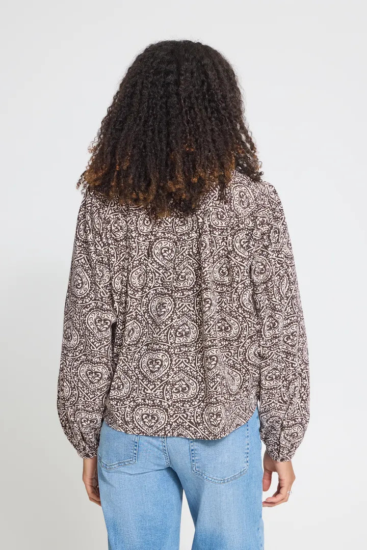 ICHI Katilo Shirt - Brown Birch
