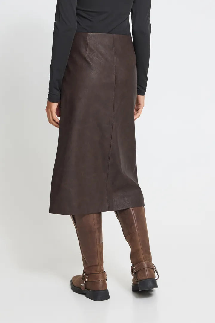 ICHI Kanira Skirt - Chocolate