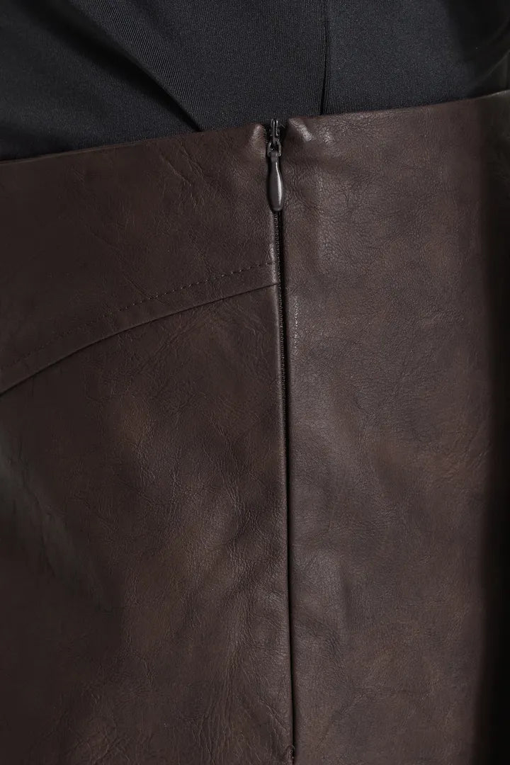 ICHI Kanira Skirt - Chocolate