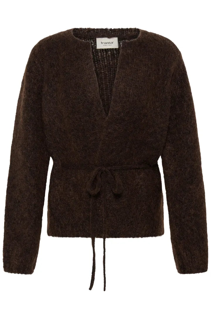 Fransa Naelle Cardigan - Hot Fudge