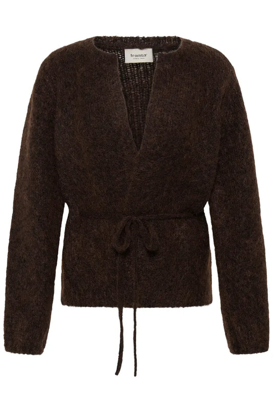 Fransa Naelle Cardigan - Hot Fudge
