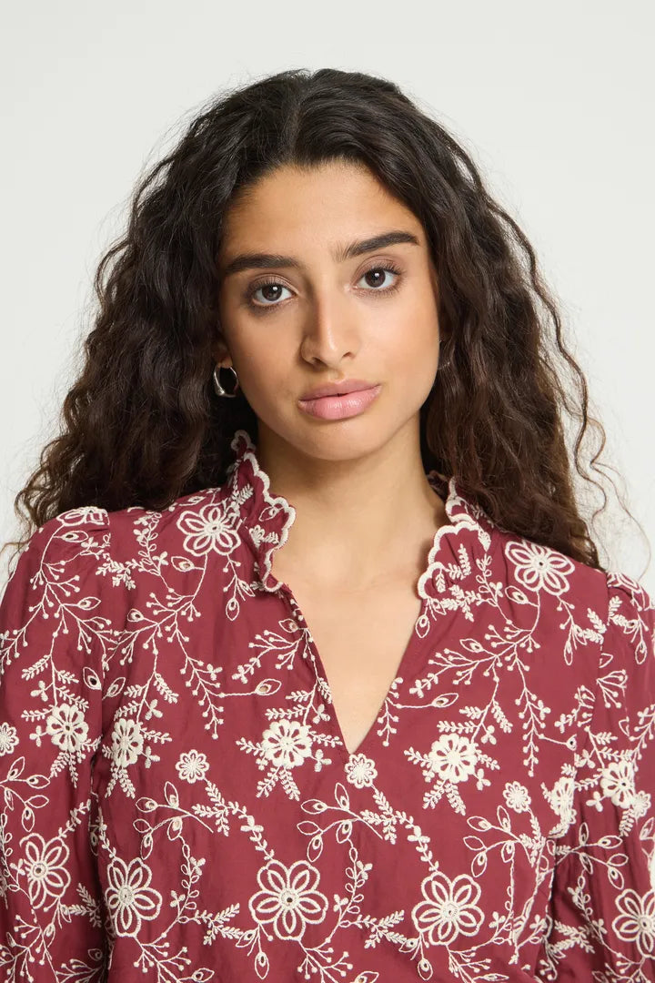 ICHI Fulia Shirt - Zinfandel