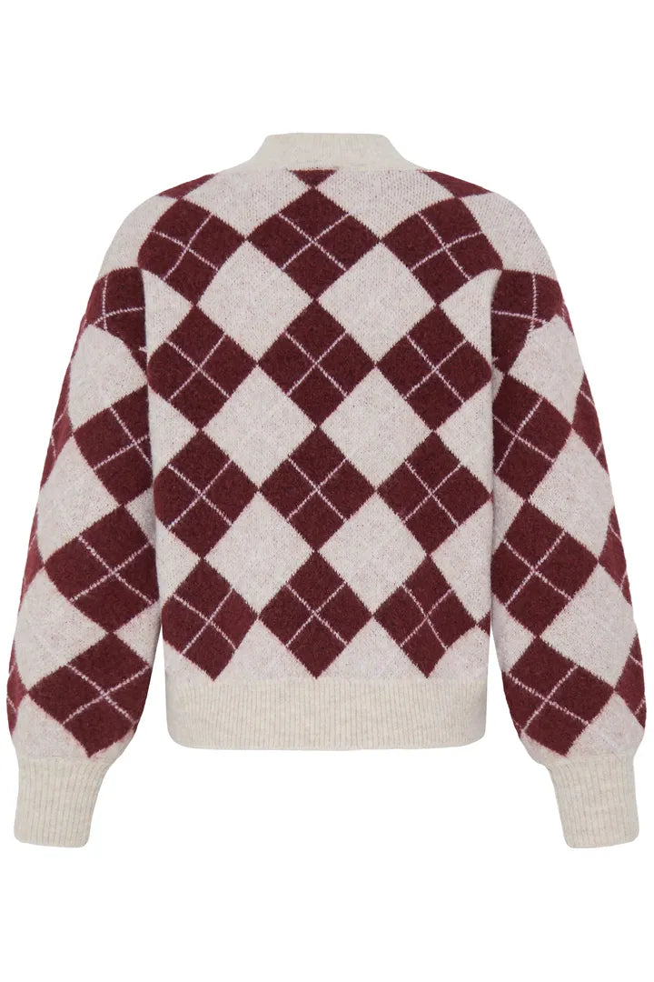 ICHI Edeen Jumper - Oatmeal Zinfandel