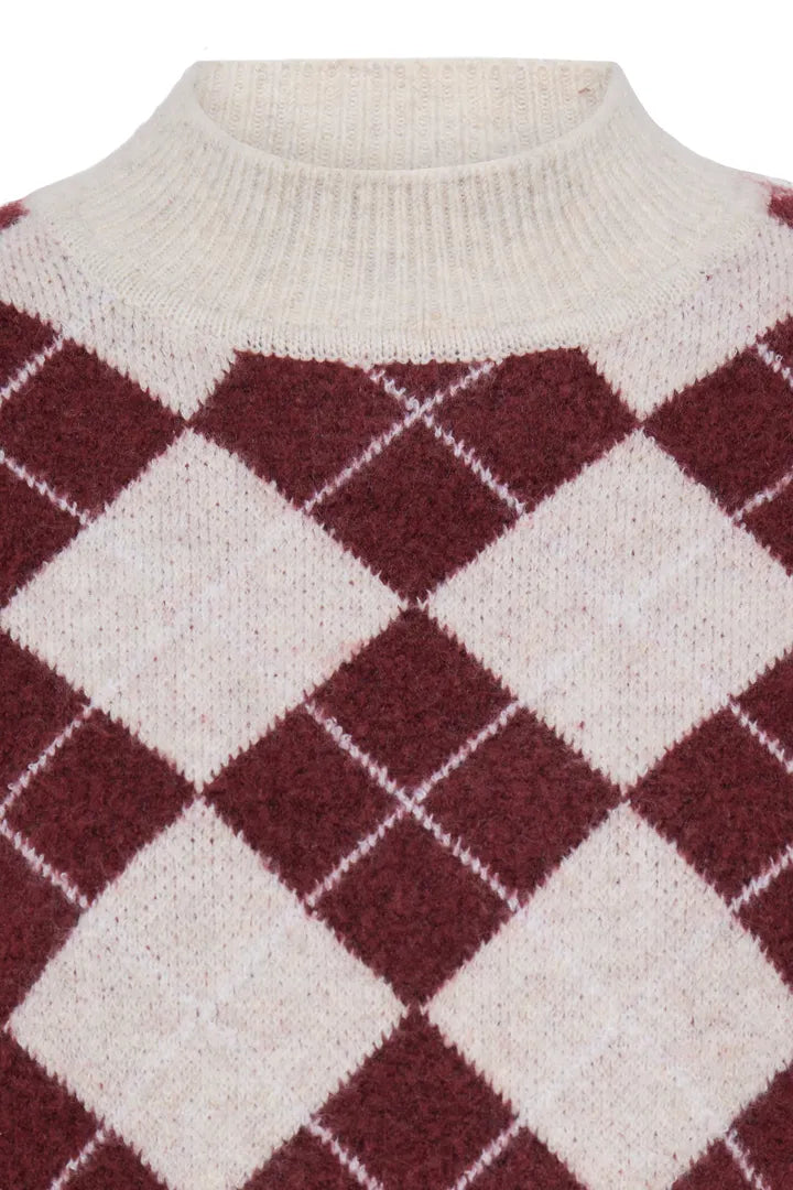 ICHI Edeen Jumper - Oatmeal Zinfandel