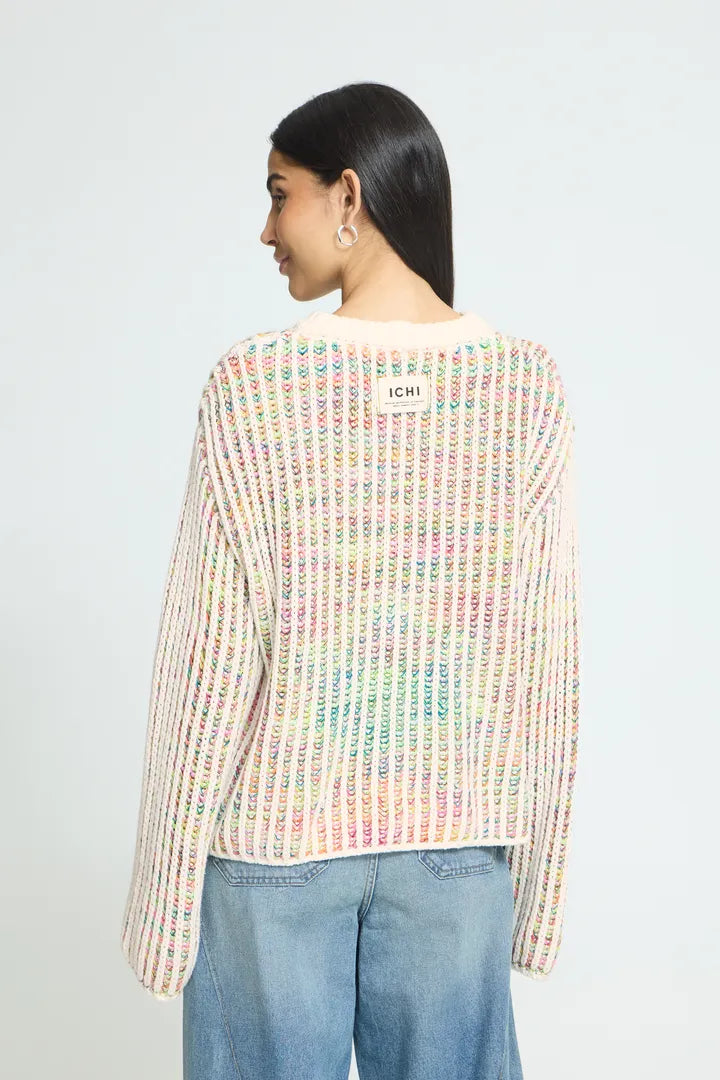 ICHI Anila Jumper - Cloud Dancer