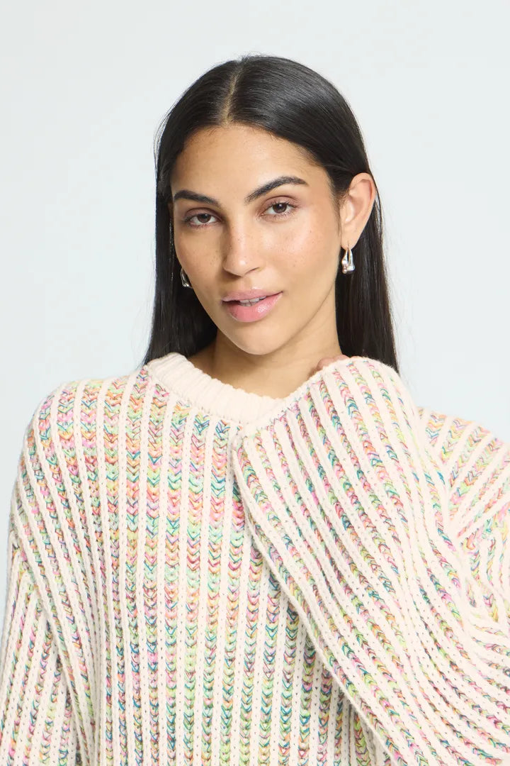 ICHI Anila Jumper - Cloud Dancer