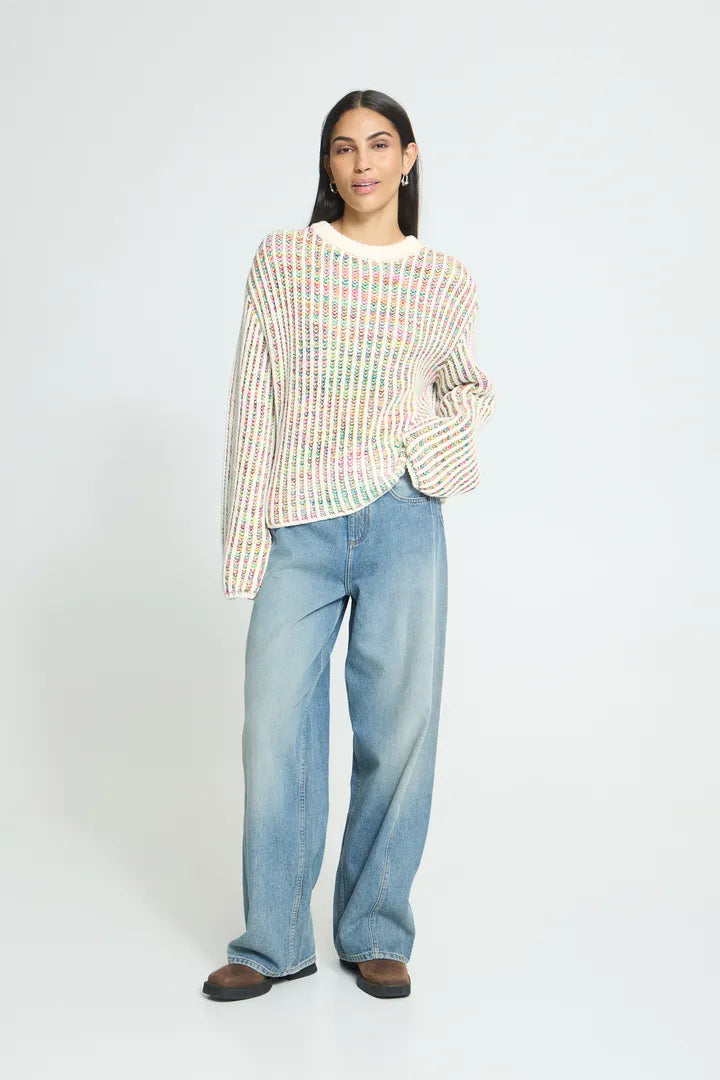 ICHI Anila Jumper - Cloud Dancer