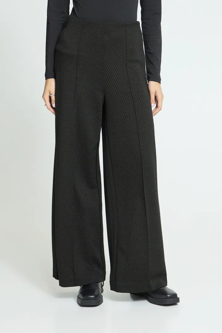 ICHI Kate Twillish Wide Pants - Green