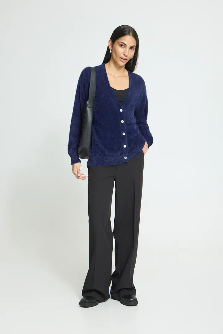 ICHI Brula Cardigan - Blue