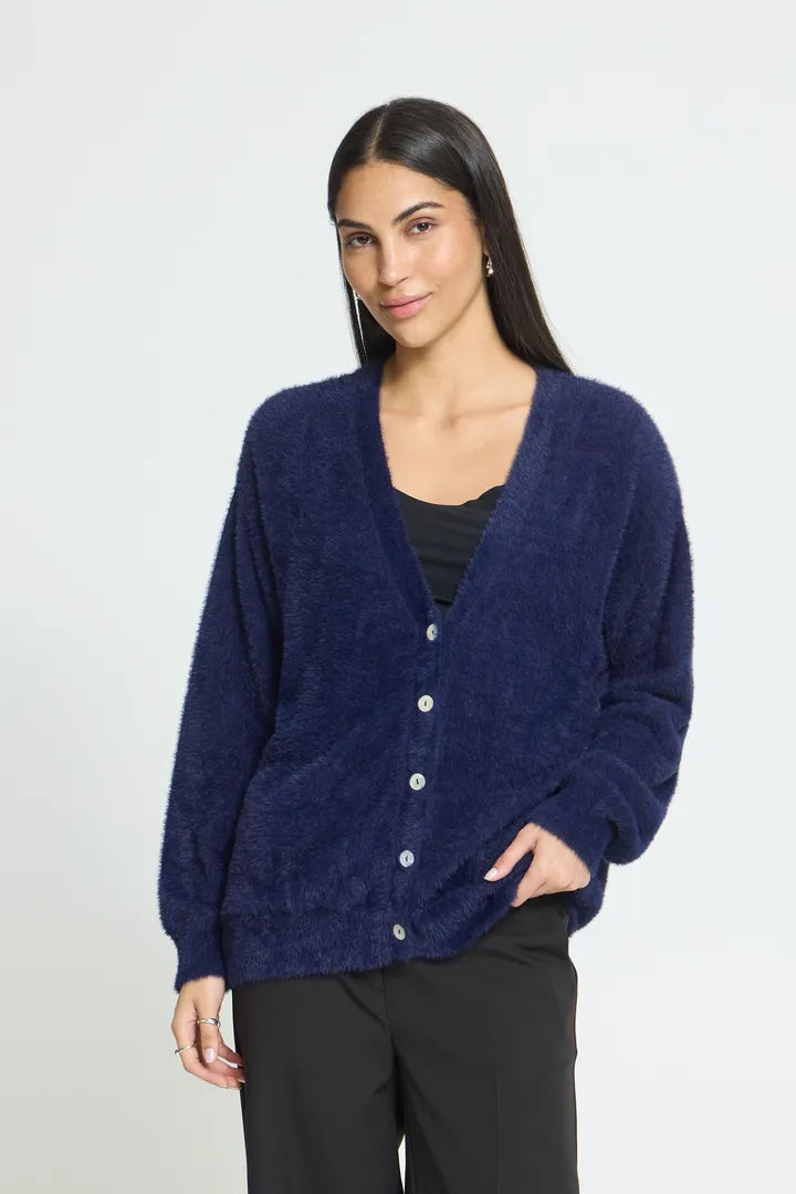 ICHI Brula Cardigan - Blue