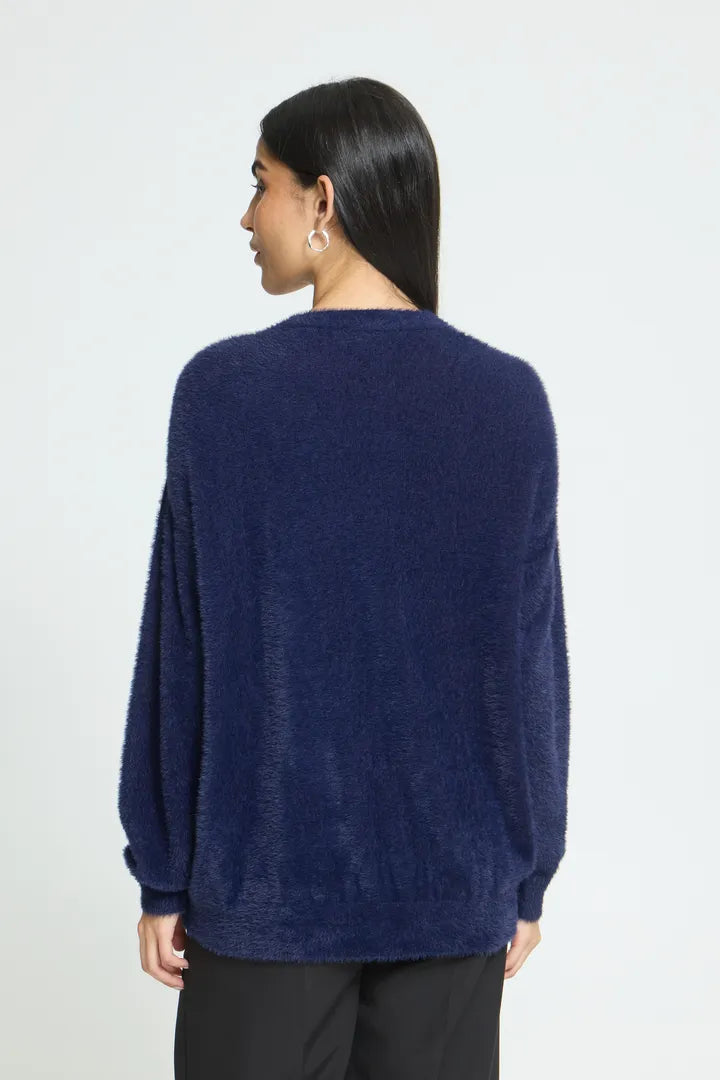 ICHI Brula Cardigan - Blue