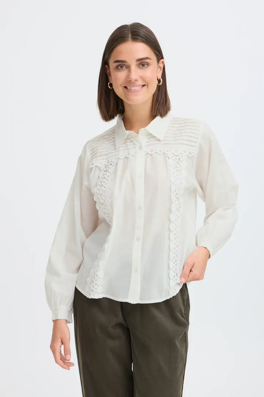 Fransa Lacita Blouse - White