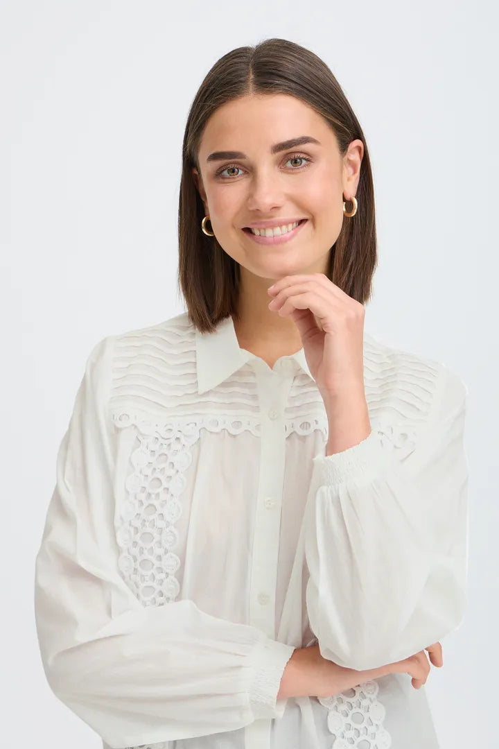 Fransa Lacita Blouse - White