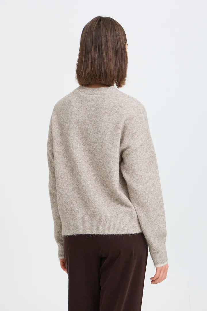 Fransa Florence Pullover - Driftwood
