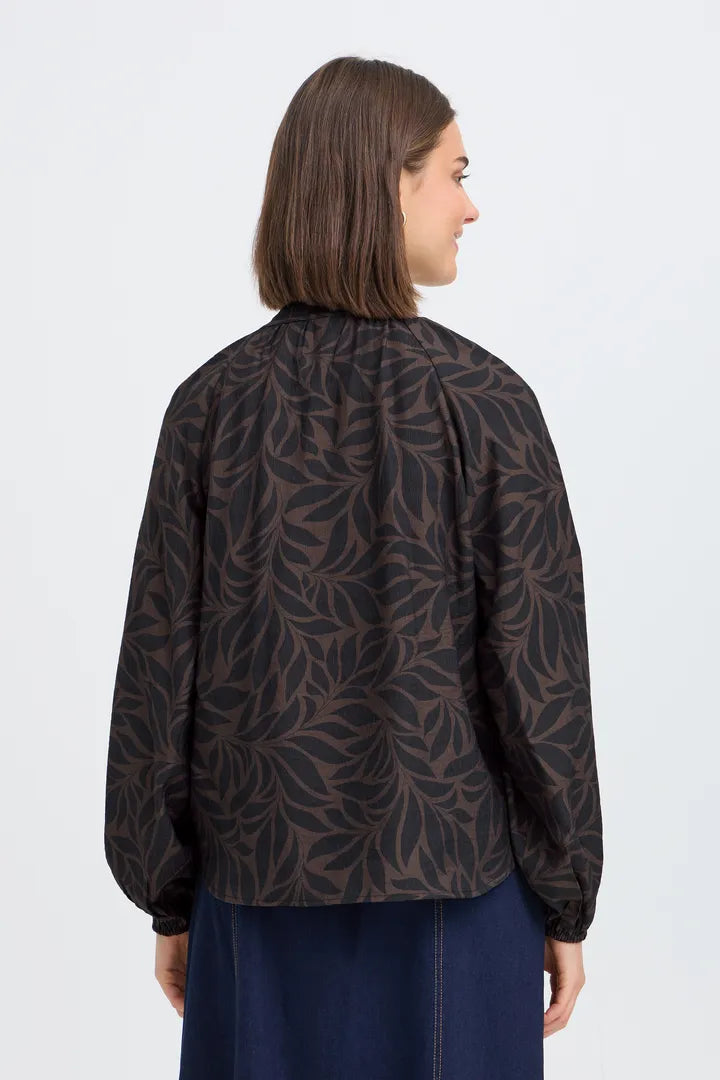 Fransa Ariana Blouse - Hot Fudge