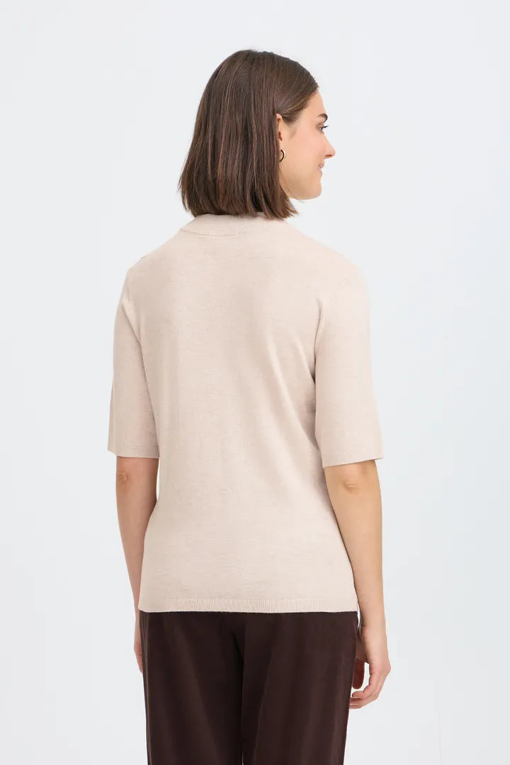 Fransa Mary SS Pullover - Oatmeal