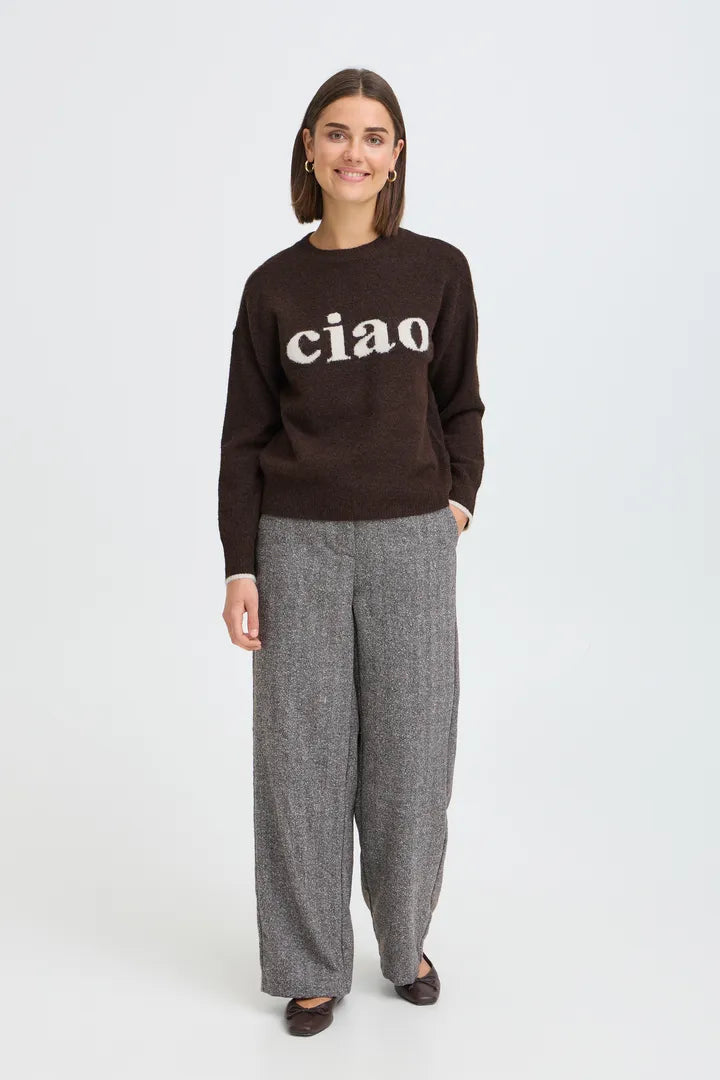 Fransa Florence Pullover - Hot Fudge