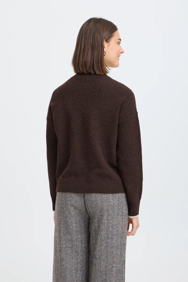 Fransa Florence Pullover - Hot Fudge